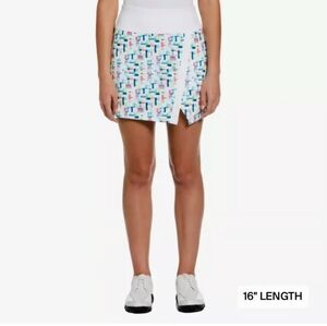PGA Tour White and Blue Bubble Mini Skirt for Casual Wear